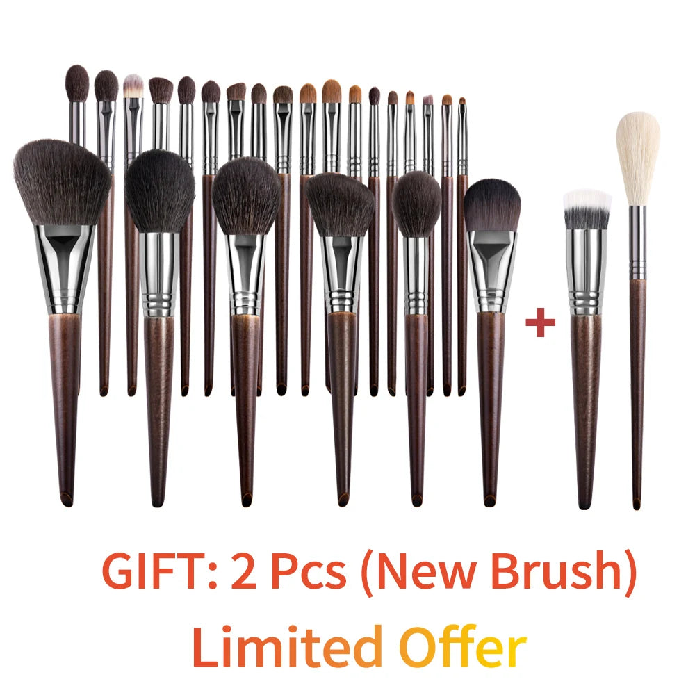 OVW Make-up-Pinsel-Set aus natürlichem Ziegenhaar, professionelles Kit, Brocha-Maquillaje-Stil, Make-up-Pinsel zum Mischen von Verschmieren