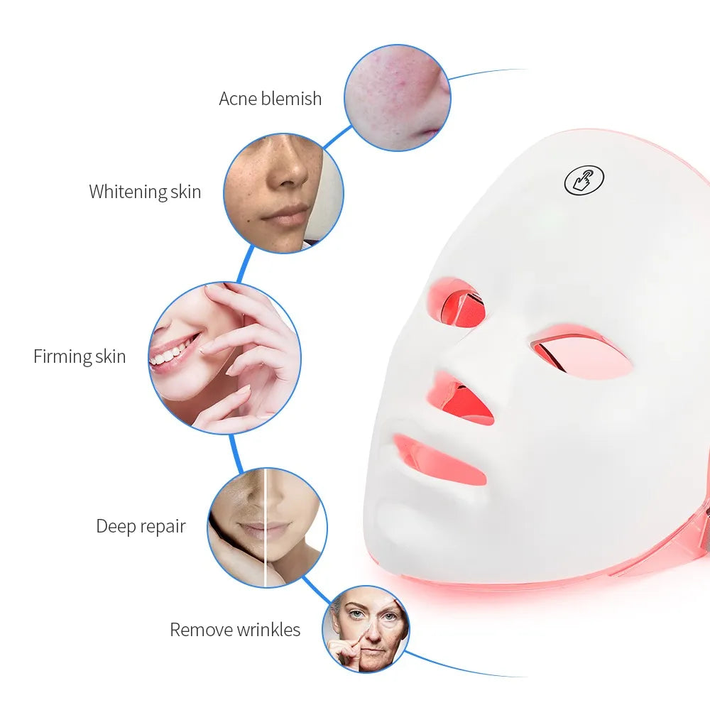 LED Facial Mask - Skin Rejuvenation & Beauty Device