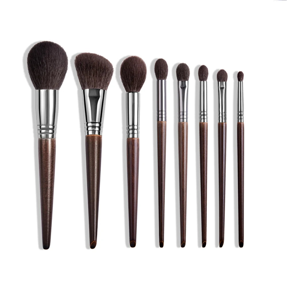 OVW Make-up-Pinsel-Set aus natürlichem Ziegenhaar, professionelles Kit, Brocha-Maquillaje-Stil, Make-up-Pinsel zum Mischen von Verschmieren