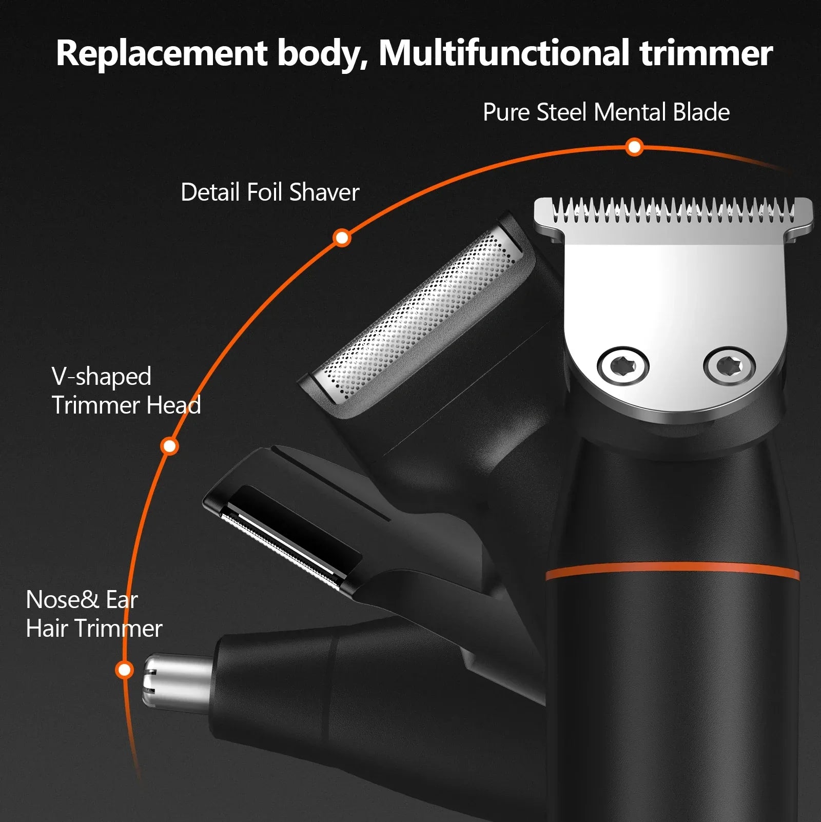 4 in 1 Body Hair Trimmer Kit for Men
