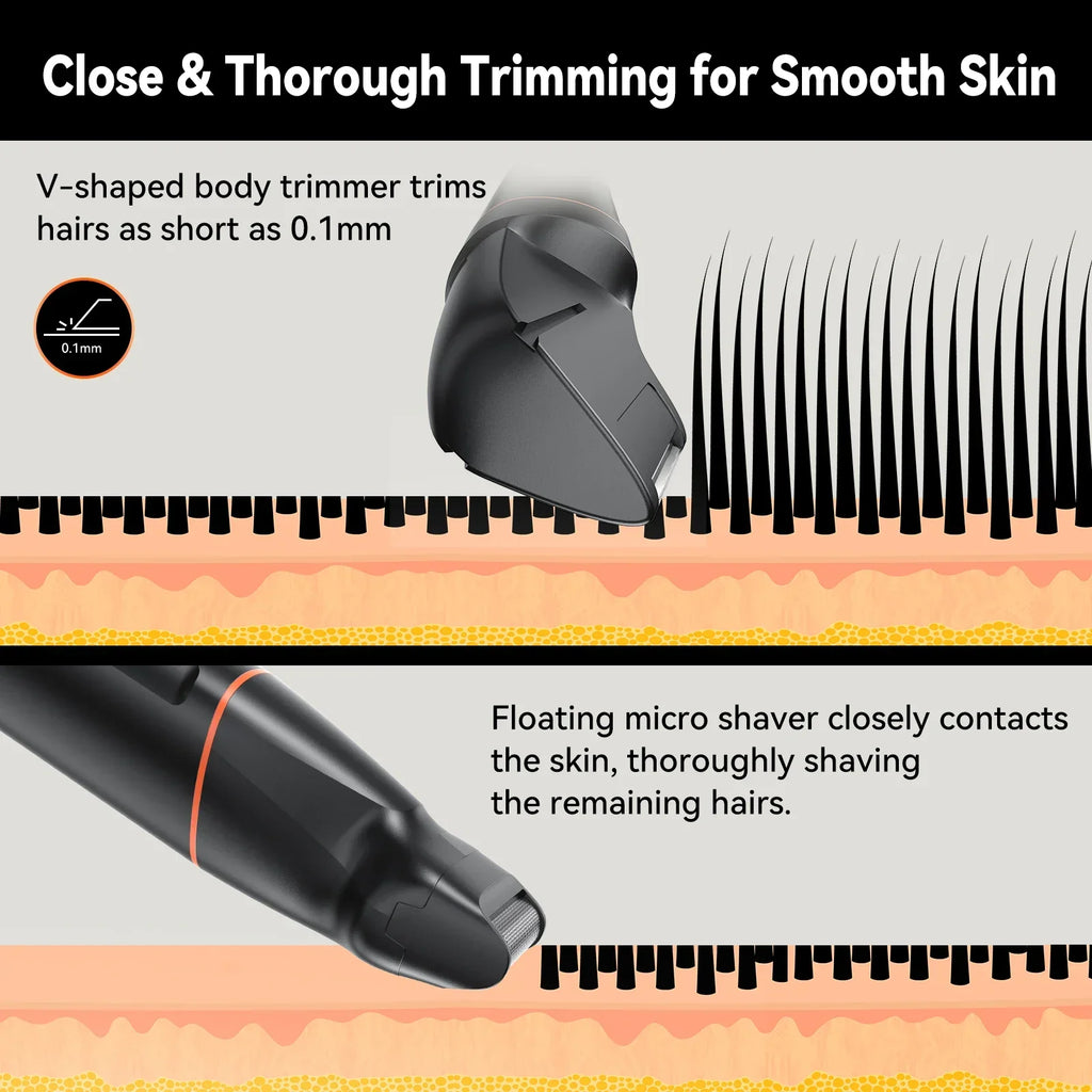4 in 1 Body Hair Trimmer Kit for Men