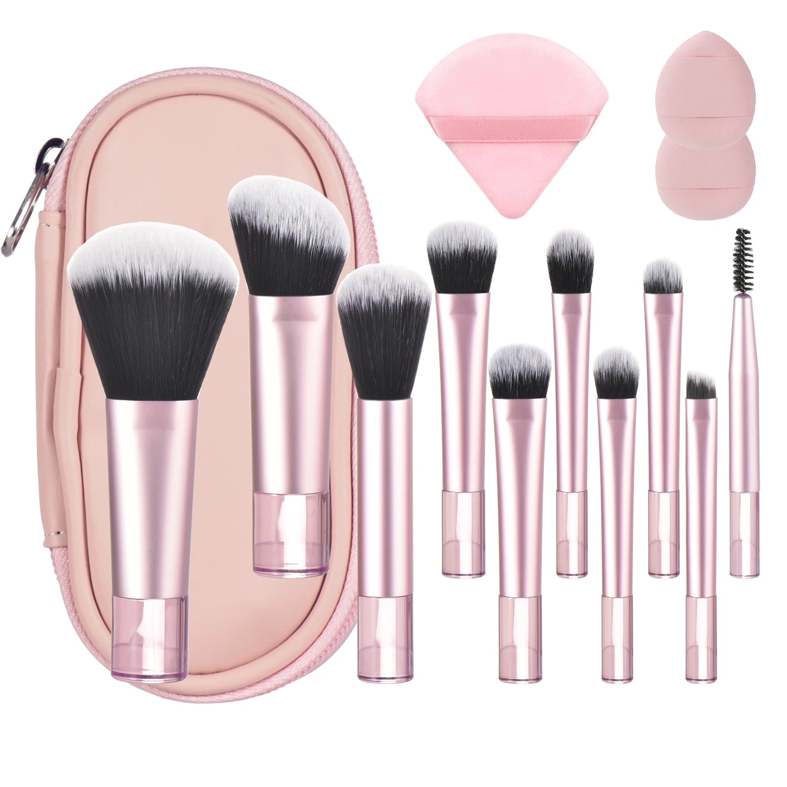 10-teiliges Mini-Make-up-Pinsel-Set – Tragbares Set für Reisen