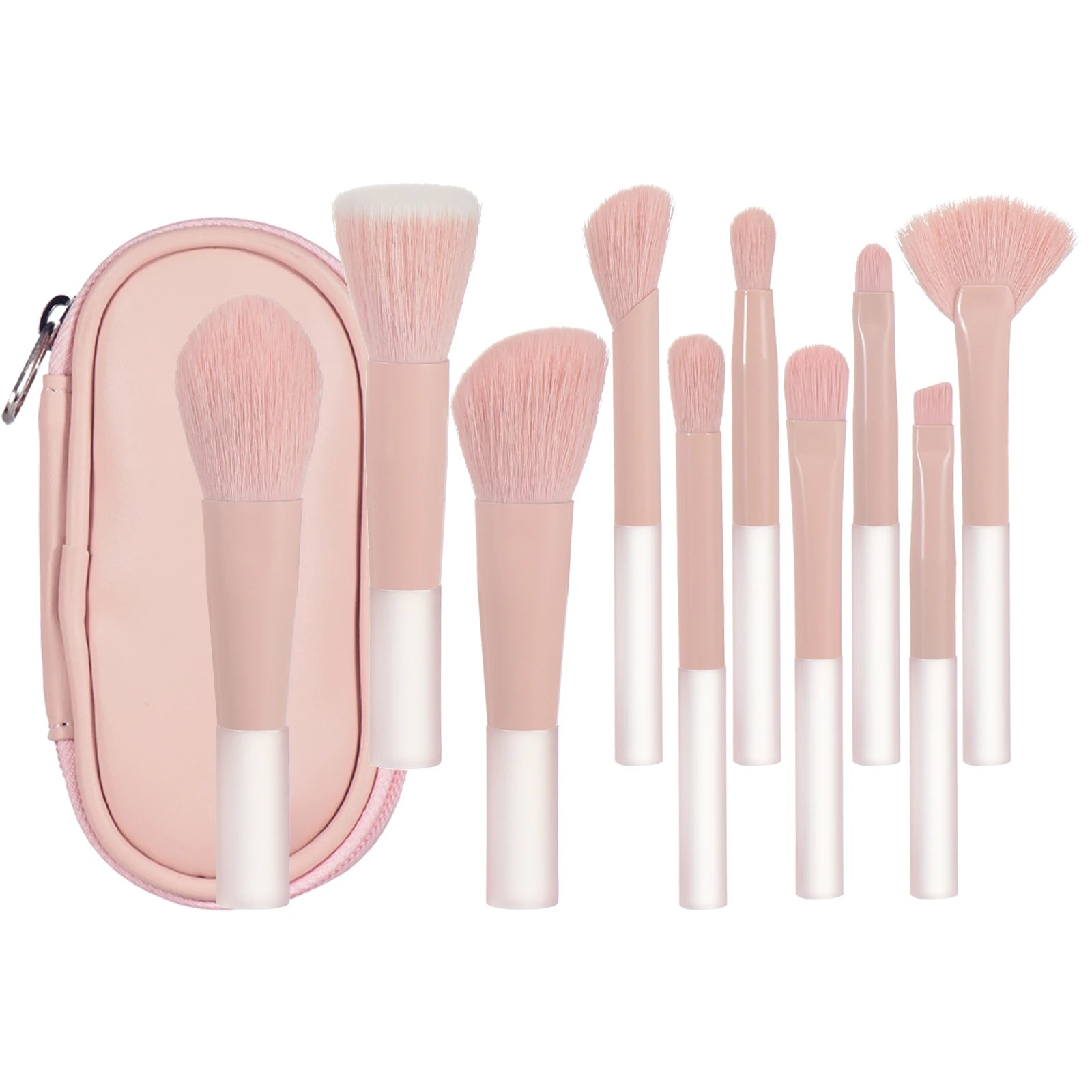 10-teiliges Mini-Make-up-Pinsel-Set – Tragbares Set für Reisen