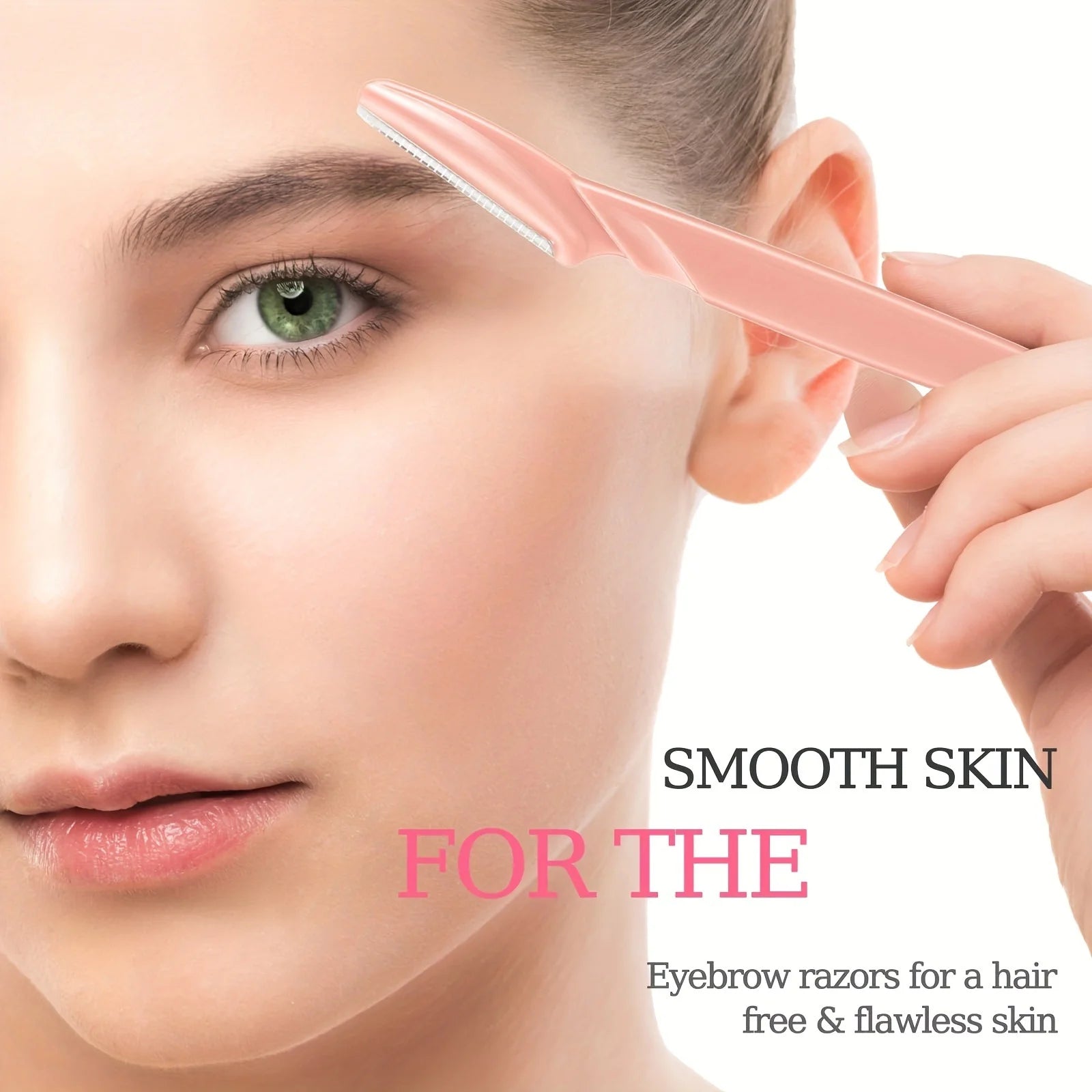 Gesichtshaarentferner & Augenbrauen-Trimmer SetGesichtshaarentferner & Augenbrauen-Trimmer Set – Feder-Epilierer & Rasierer 12/30/40/66PCS für Kinn, Oberlippe, Hals, Augenbrauen & Gesicht