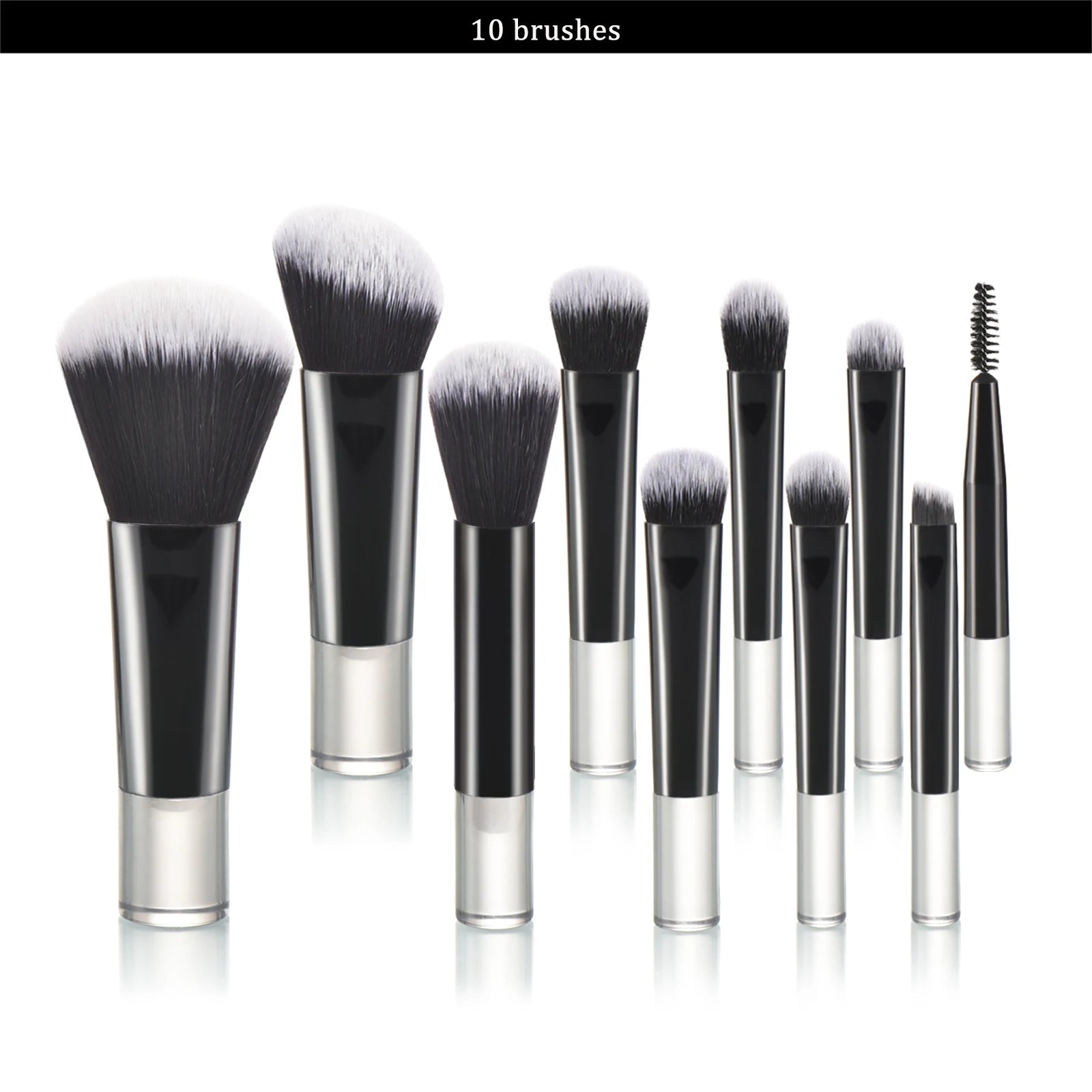 10-teiliges Mini-Make-up-Pinsel-Set – Tragbares Set für Reisen