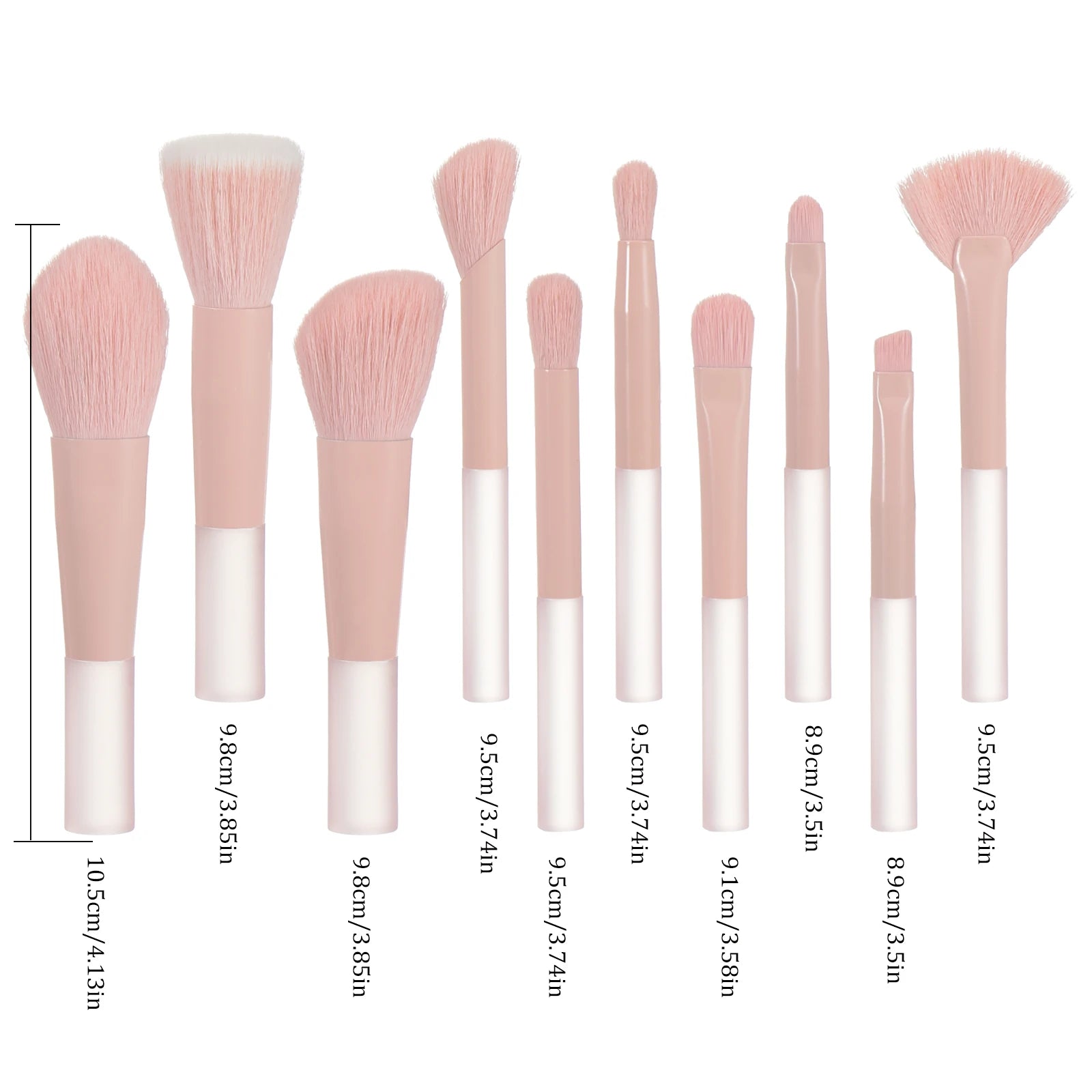10-teiliges Mini-Make-up-Pinsel-Set – Tragbares Set für Reisen