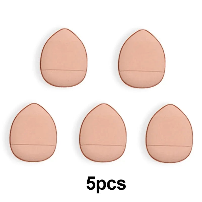 5/10Pcs Mini Finger Puff Foundation Kleine Air Kissen Pulver Schwamm Gesicht Concealer BB Creme Kosmetische Applikator Make-Up werkzeuge