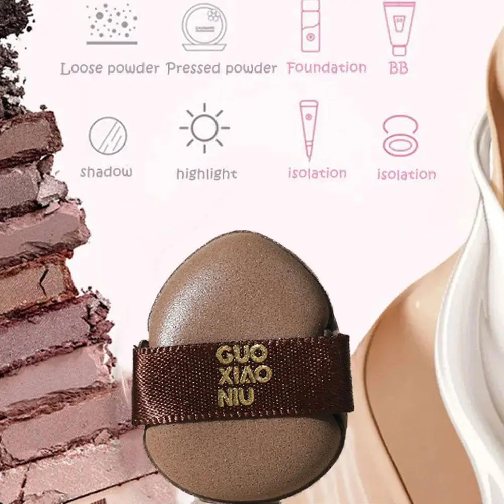 Mini-Finger-Puderquaste, 6 Stück/Packung, Make-up-Puderquaste, lose, superweiche Make-up-Mixer, Puff, Luftpolster, Foundation, Schwamm-Werkzeug