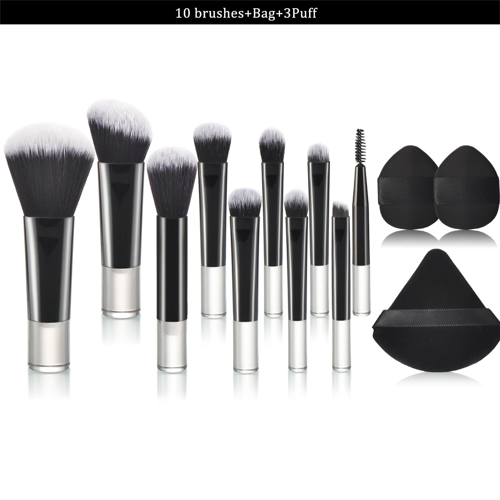 10-teiliges Mini-Make-up-Pinsel-Set – Tragbares Set für Reisen