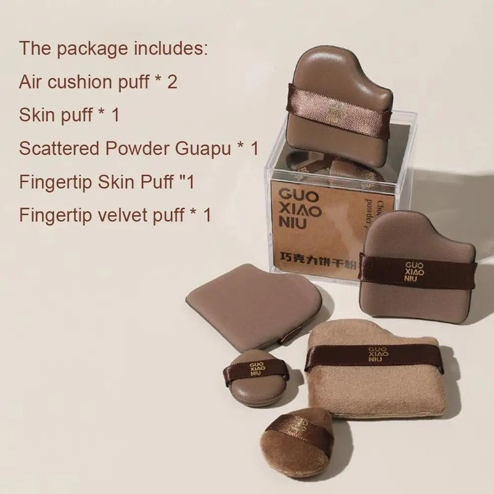 Mini-Finger-Puderquaste, 6 Stück/Packung, Make-up-Puderquaste, lose, superweiche Make-up-Mixer, Puff, Luftpolster, Foundation, Schwamm-Werkzeug