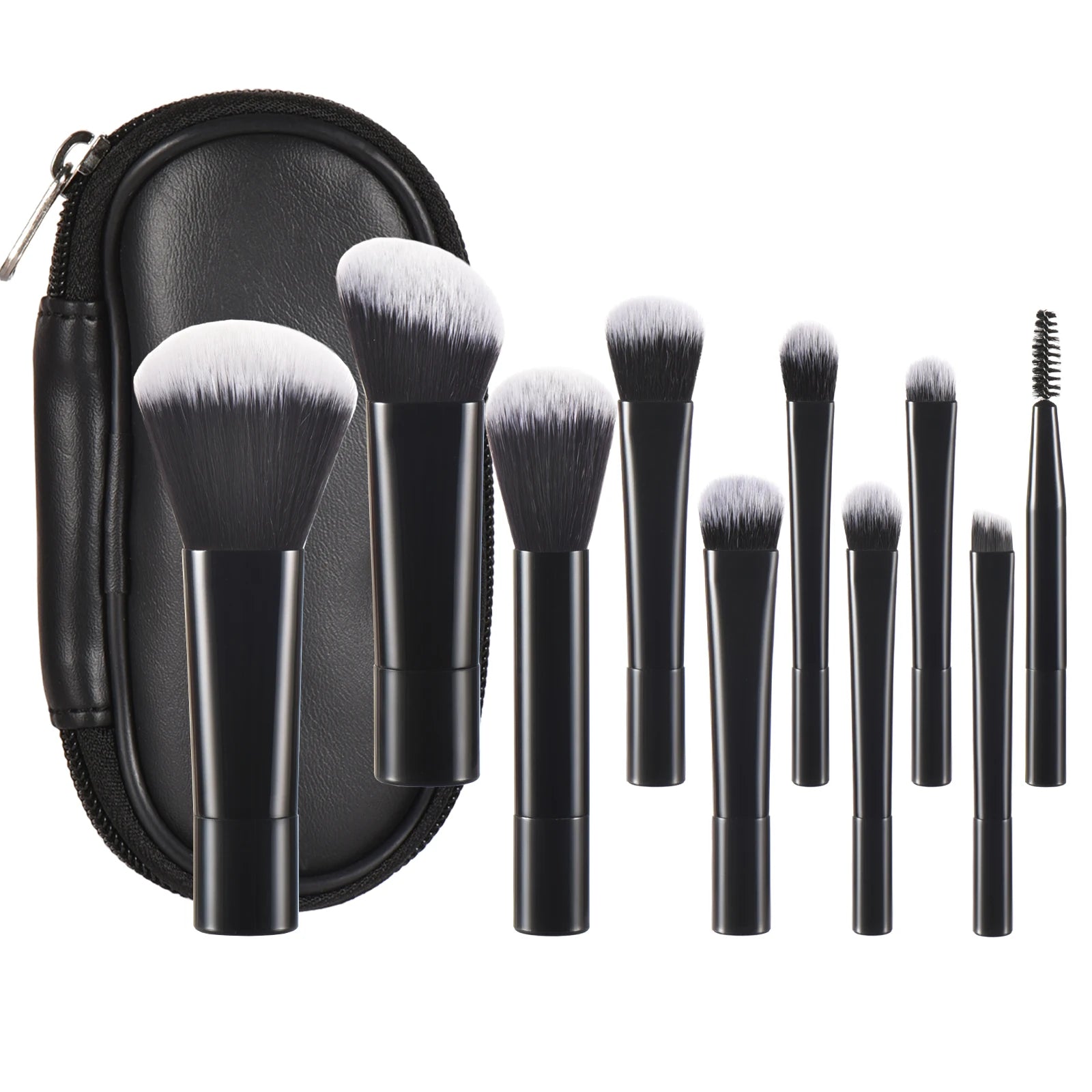 10-teiliges Mini-Make-up-Pinsel-Set – Tragbares Set für Reisen