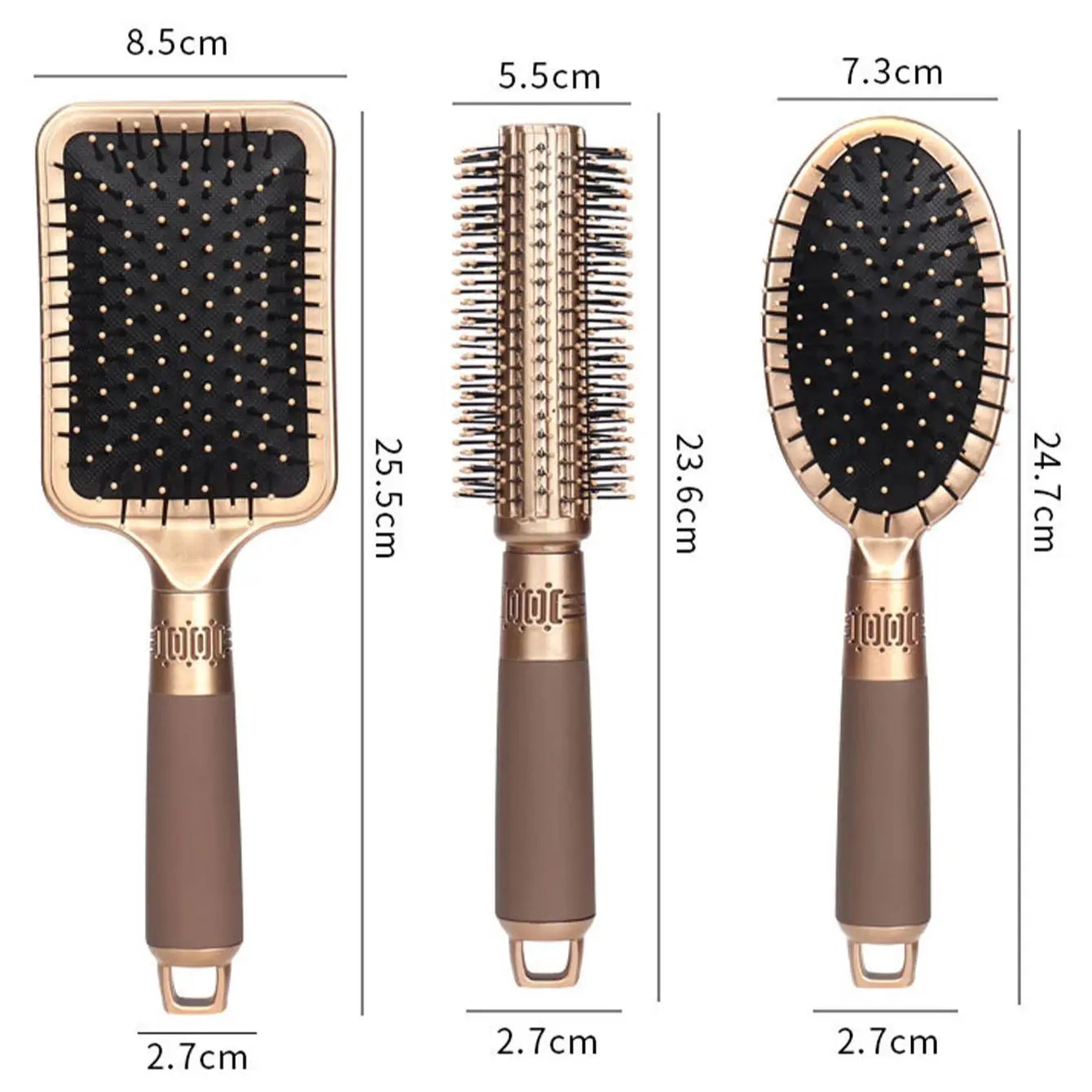 Antistatischer Airbag-Massagekamm – Hochwertige Haarbürste für Locken & Echthaarperücken