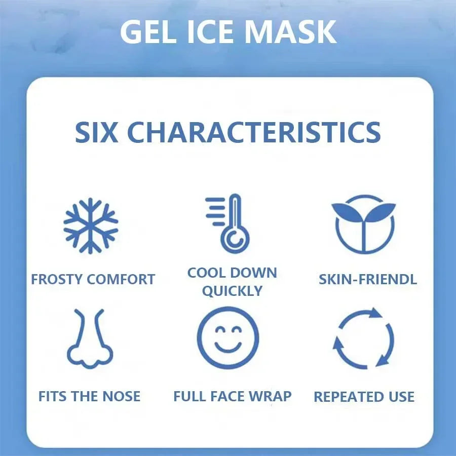 Gesichts- & Augen-Kühlmaske – Gel Eisbeutel für Hautpflege & Spa