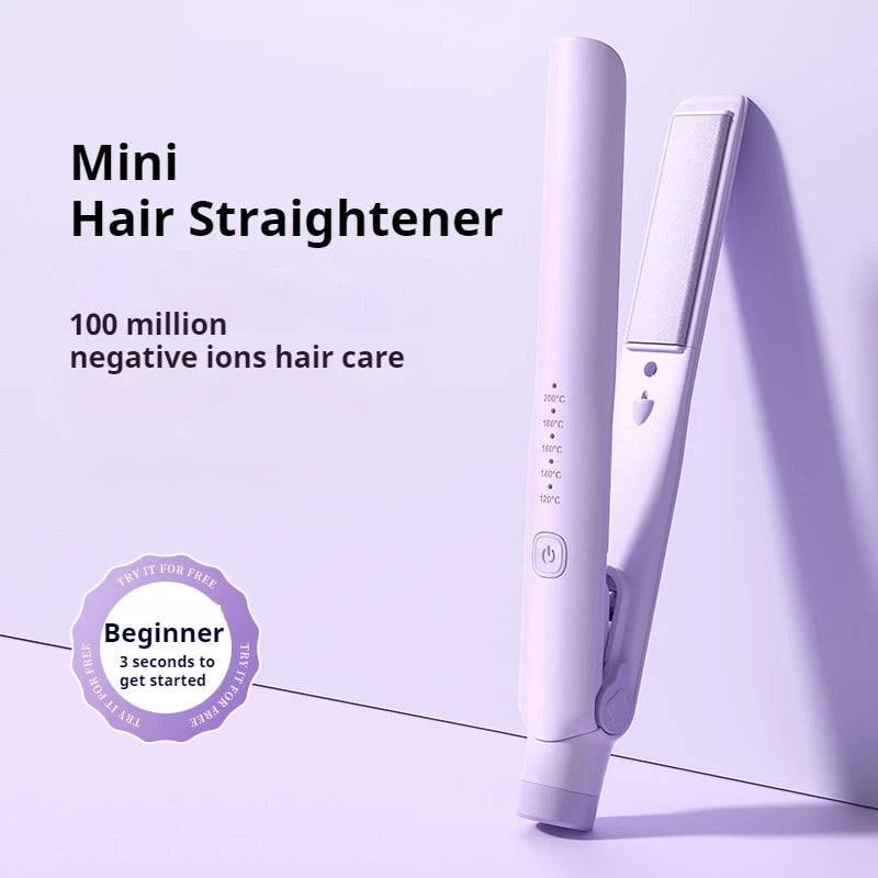 Mini-Haarglätter & Lockenstab – Professionelles Keramik-Styling-Eisen mit negativen Ionen