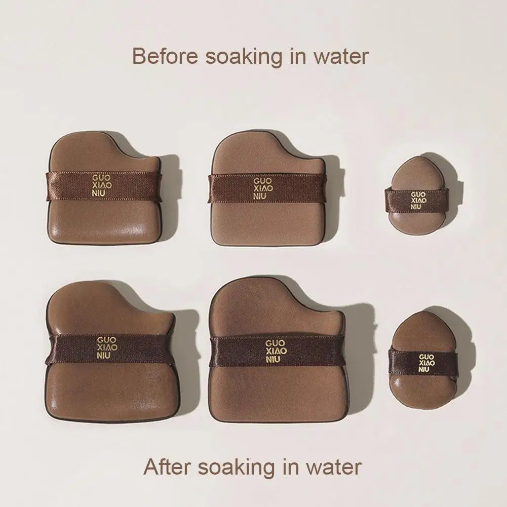 Mini-Finger-Puderquaste, 6 Stück/Packung, Make-up-Puderquaste, lose, superweiche Make-up-Mixer, Puff, Luftpolster, Foundation, Schwamm-Werkzeug