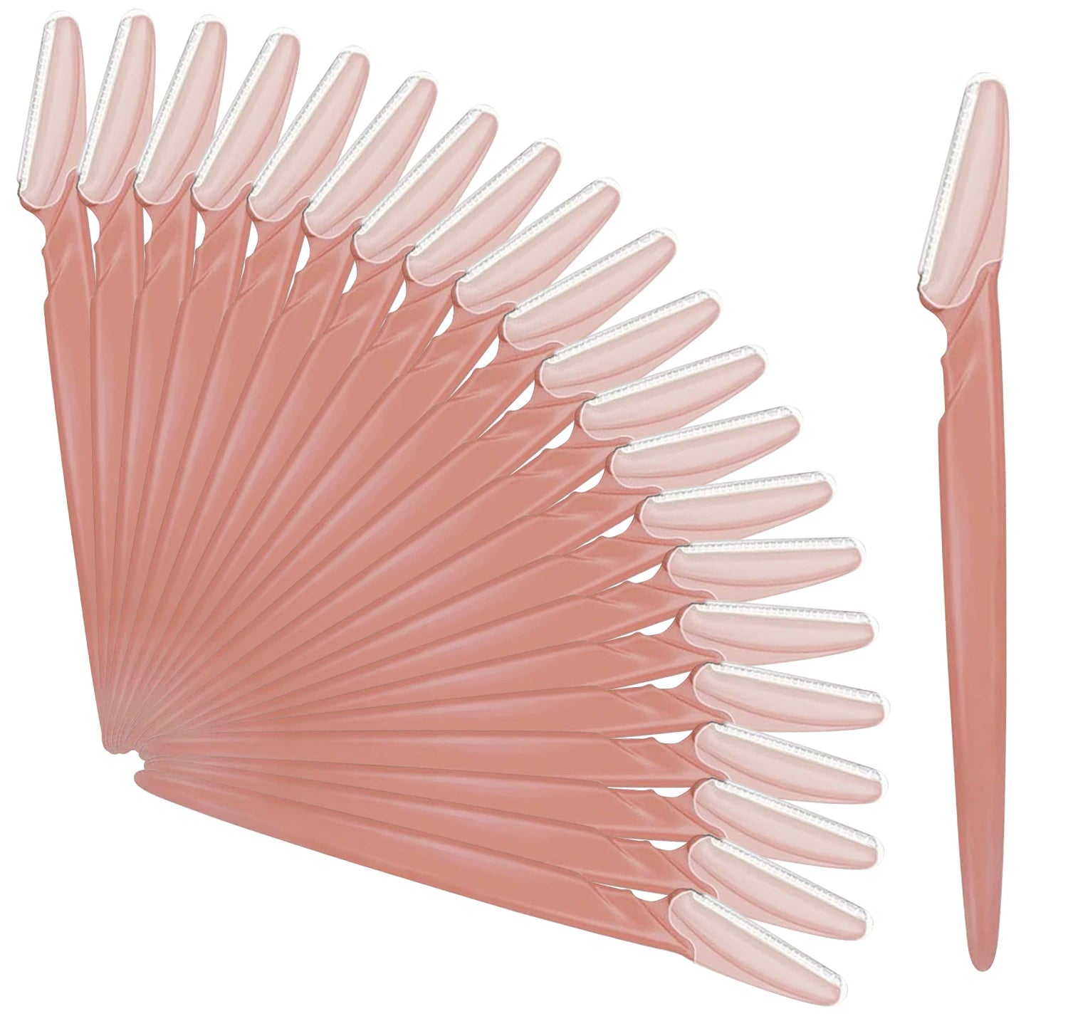 Gesichtshaarentferner & Augenbrauen-Trimmer SetGesichtshaarentferner & Augenbrauen-Trimmer Set – Feder-Epilierer & Rasierer 12/30/40/66PCS für Kinn, Oberlippe, Hals, Augenbrauen & Gesicht